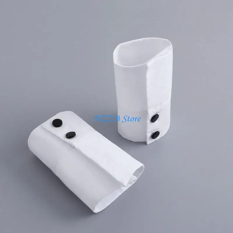 T21F أصفاد المعصم غير النظامية الأكمام المزخرفة بأكمام فو ، ملحق ذراع ، ملابس الأعمال اليومية وبدلة الأحداث التجارية #2