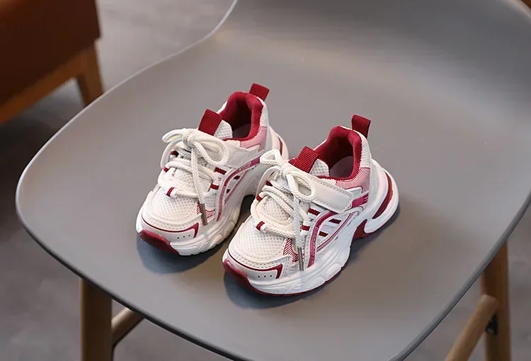 Kinder-Sneaker für Mädchen, Schulschuhe, Freizeitschuhe für Jungen, Frühling/Herbst, vielseitige Kindersneaker, atmungsaktive Mesh-Schuhe – Detail 4