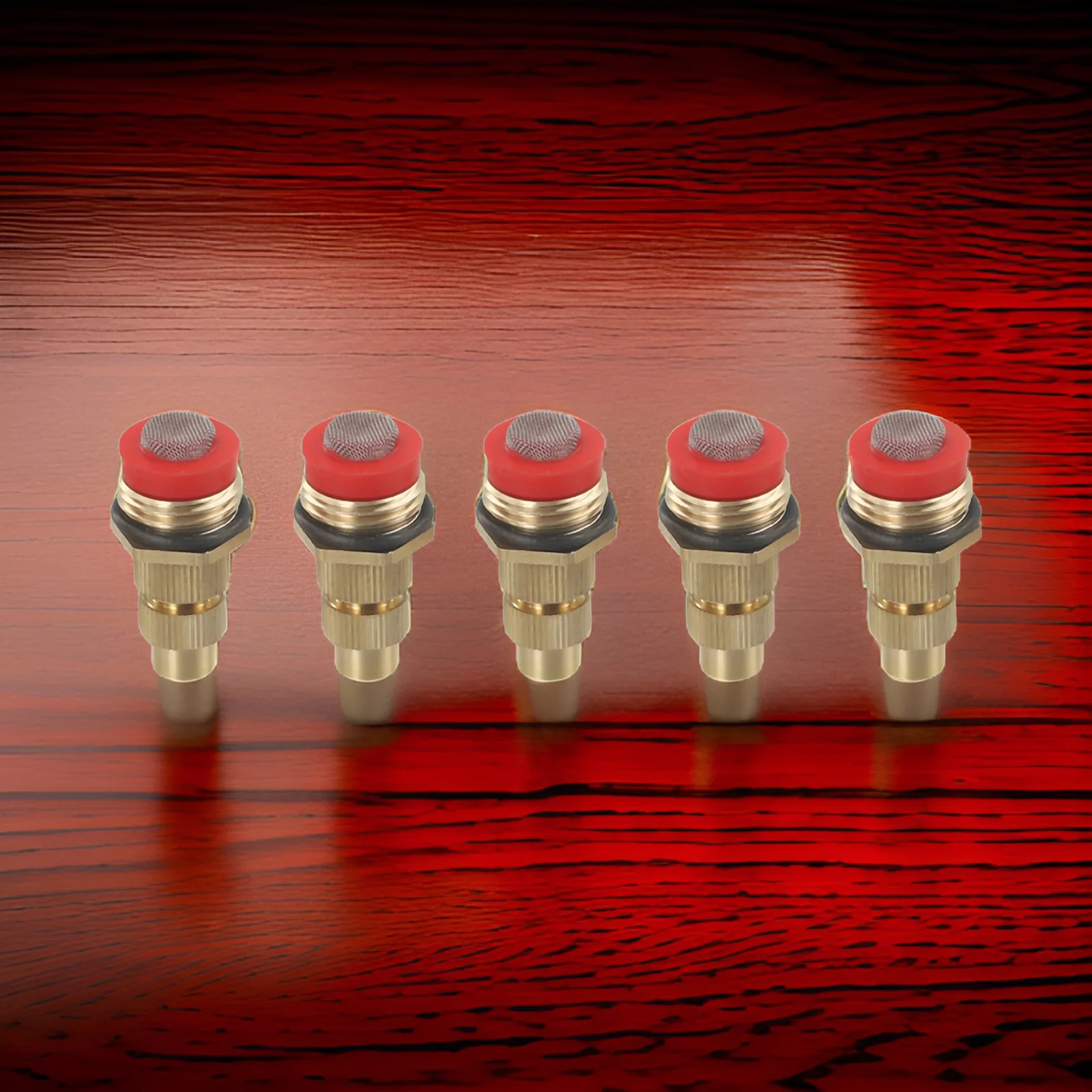 5 Adjustable Atomizing Nozzles with 1/2 Inch DN15 Male Thread for Lawn Misting Sprinkler Systems and Outdoor Cooling