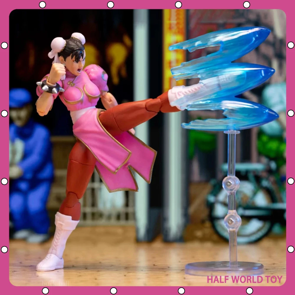 

1/12 ультра уличный истребитель II: финальная фигурка соперника из аниме Jada Chunli, экшн-фигурка, красно-синяя Коллекционная модель, игрушка в подарок