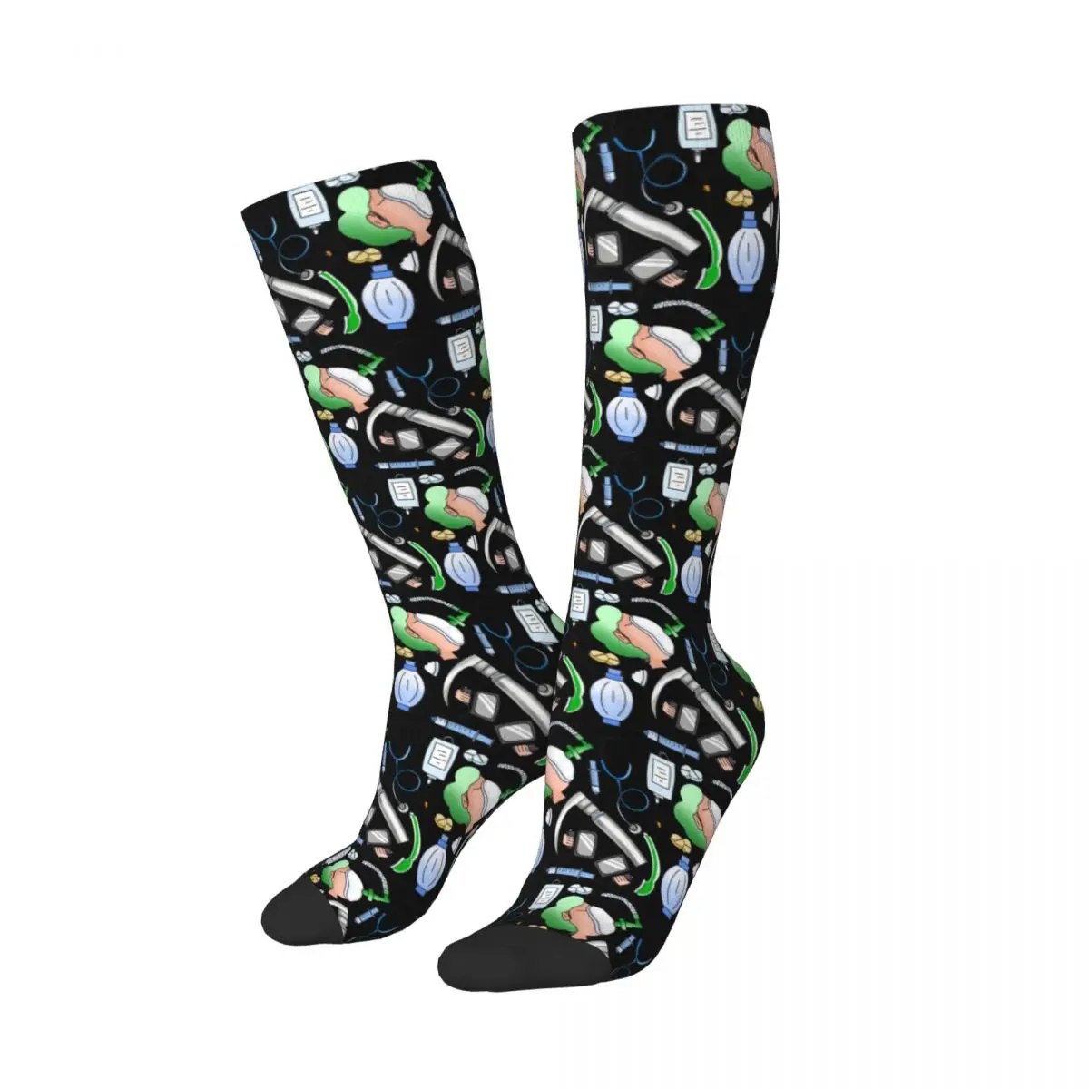 Anesthesia Socks Harajuku Sweat Absorbing Stockings All Season Long Socks Accessories for Unisex Gifts