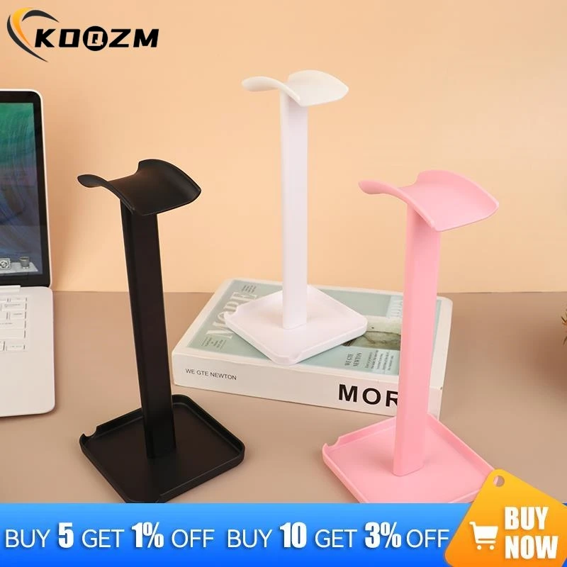 ABS e TPU Universal Headphone Stand Holder, Space Saving Gaming Headset, Desktop Earphone Hanger, Display Rack, 1pc