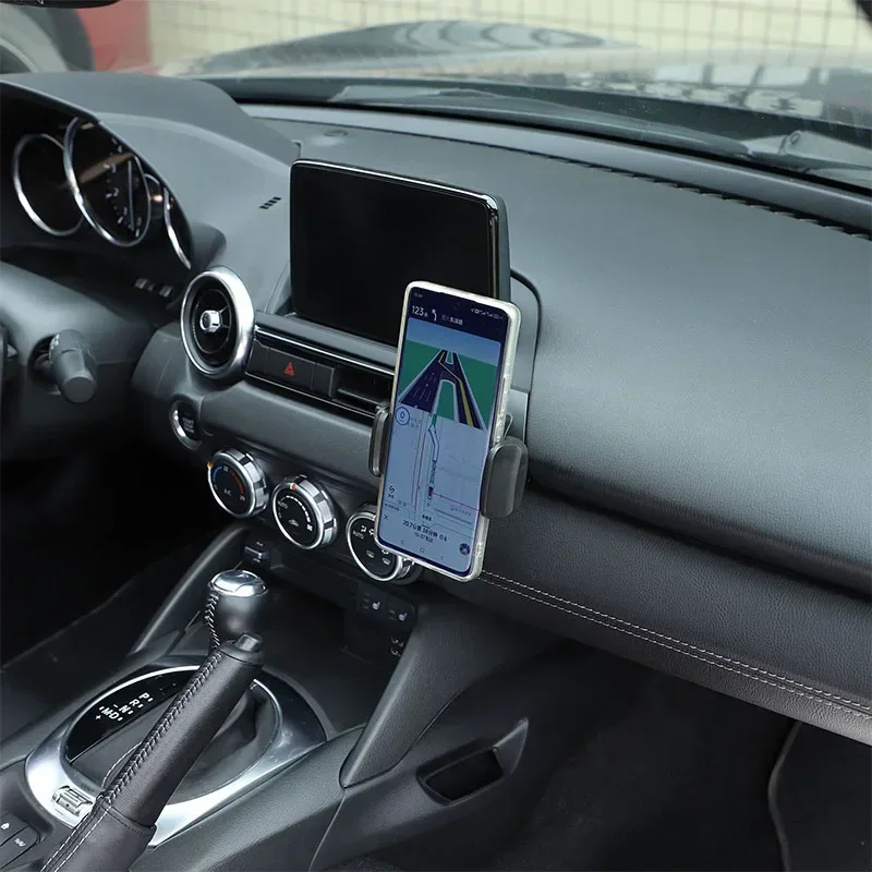 

For Mazda MX-5 2016-2023 ABS central control air outlet right mobile phone holder GPS navigation holder car accessories
