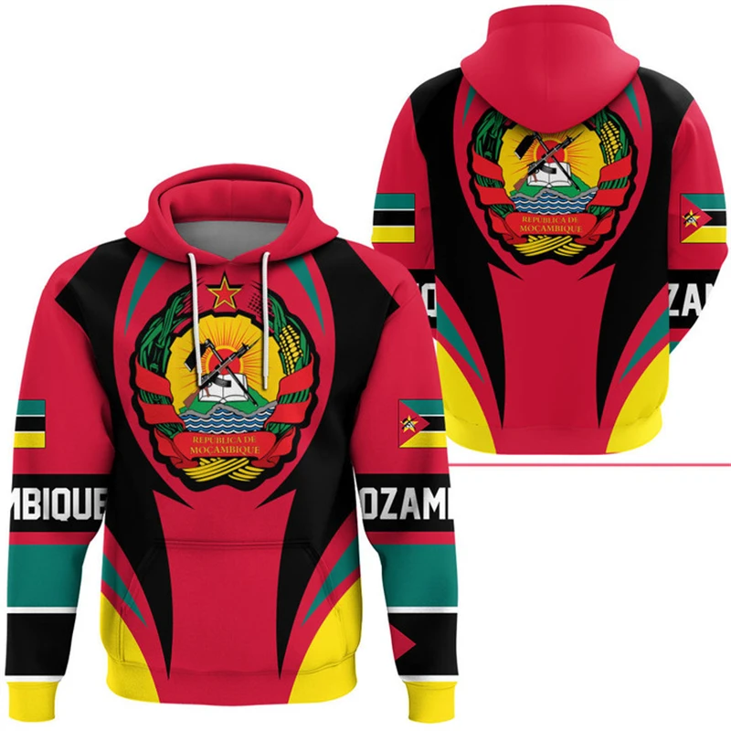 

Mozambique Flag Map 3D Print Hoodie For Men Clothes Casual Daily Hoody National Emblem Pattern Sweatshirts Africa Clothing Male