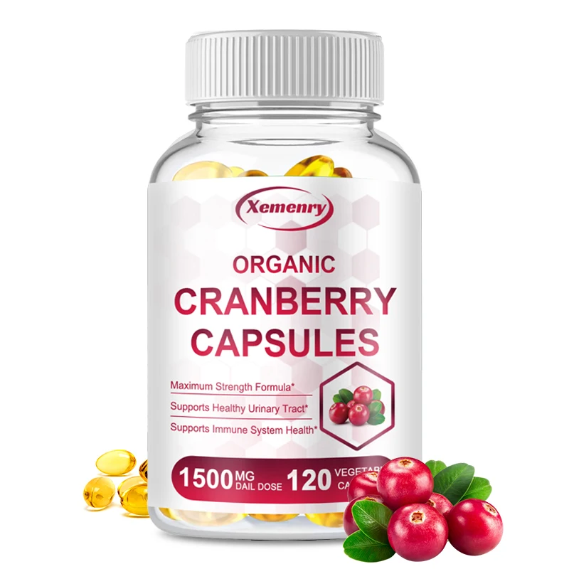 

Капсулы с клюквой - очищение почек, улучшение тусклого цвета кожи, улучшение метаболизма, поддержание здоровья мочевыводящих путей и мочевого пузыря, антиоксидант.