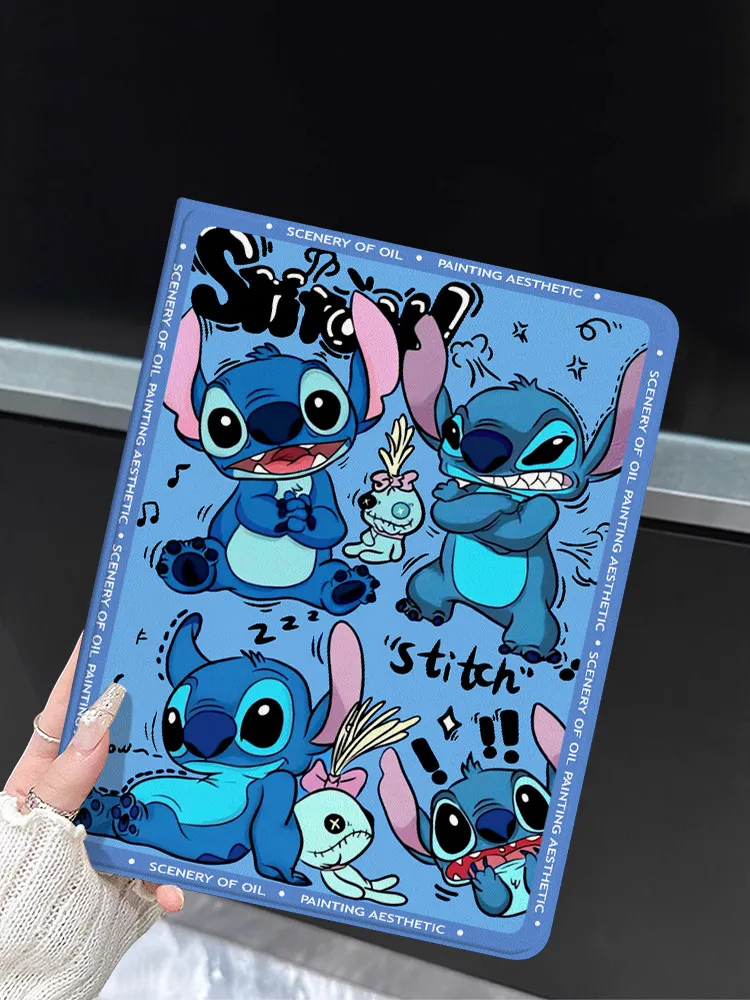 

Чехол Stitch для iPad: Funda для iPad Air 4/5 (10.9 дюймов), Pro 4/5/6 (12.9 дюймов), M4, защитный чехол для iPad 8/9/10 (10.2 дюйма), M2/M3/A16 (11 дюймов), чехол для планшета