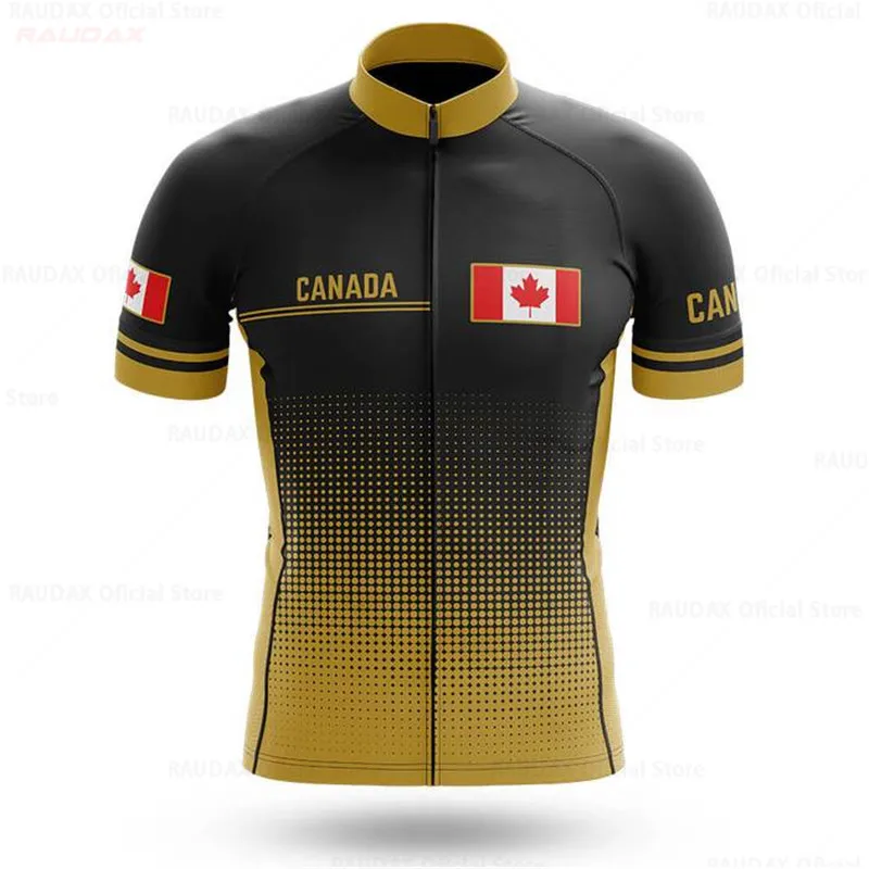 Canada Cycling Jersey Summer Men Maple Leaf Mtb Jersey Camisa Ciclismo Bike Jerseys Bicycle Clothing Tops Short Sleeve Maillot