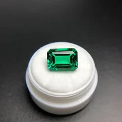 Pretty Emerald Green 10.50 Cts10x14mm Rectangle Cut AAAA VVS Emerald Cut Gem