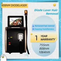 3 Wavelength 808nm Diode Laser Hair Removal Skin Rejuvenator Painless Effective Hair Removal Machine 808 Hair Removal Machine