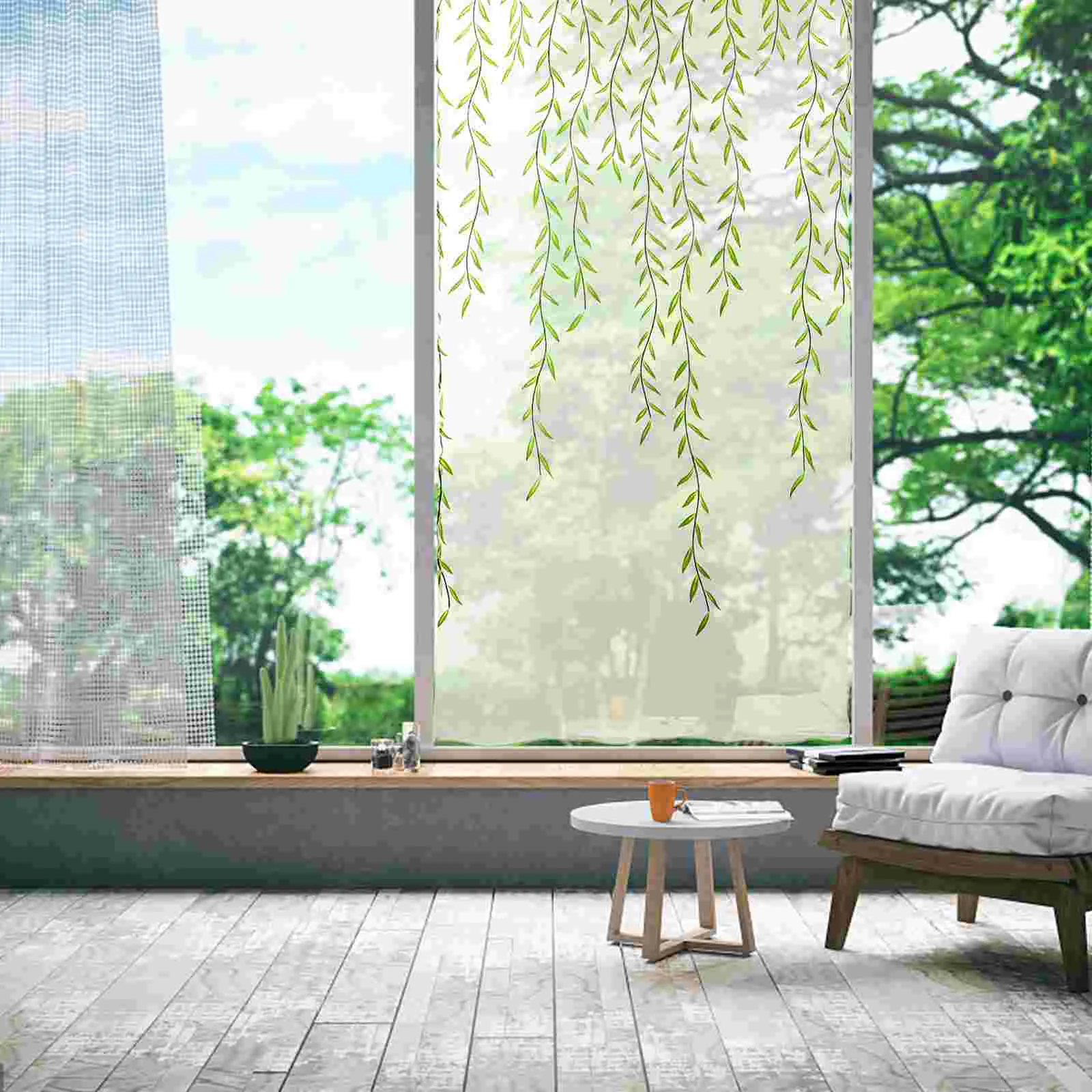 Voile Sheer Curtains Drapes Transparent Decorate Green Window Screen Boho Shower