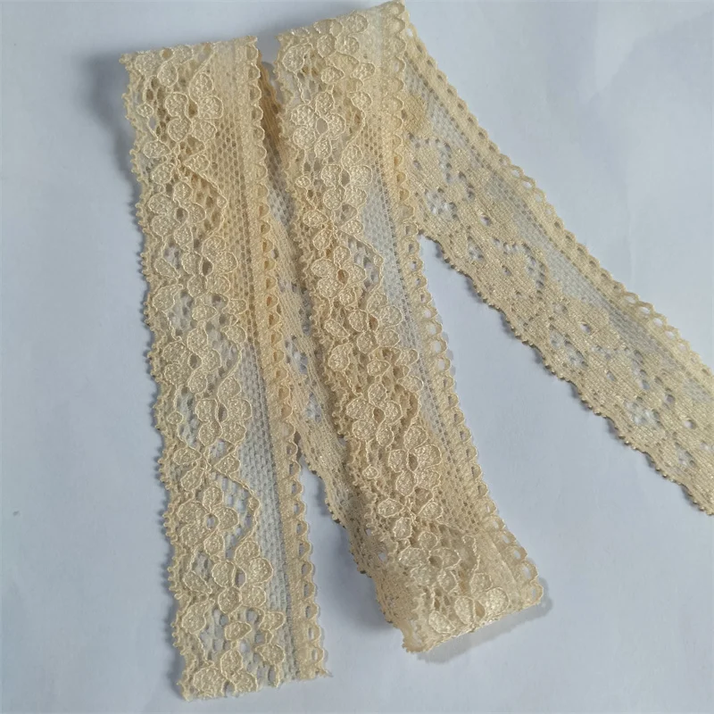 s1719 2.5cm light yellow lace trim