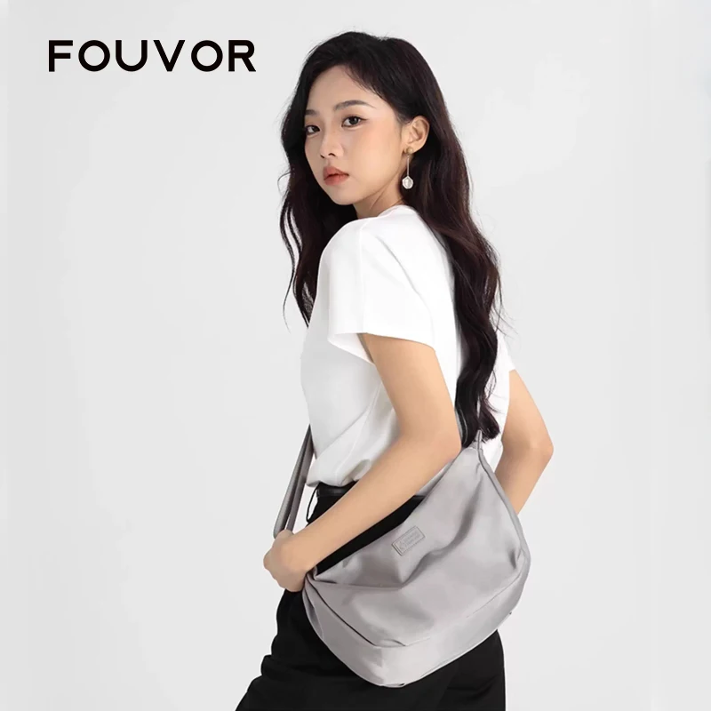 

Сумки-кроссбоди Fouvor для женщин: легкие нейлоновые наплечные сумки, модные новинки 2026 года, повседневные холщовые маленькие сумки 3013-15