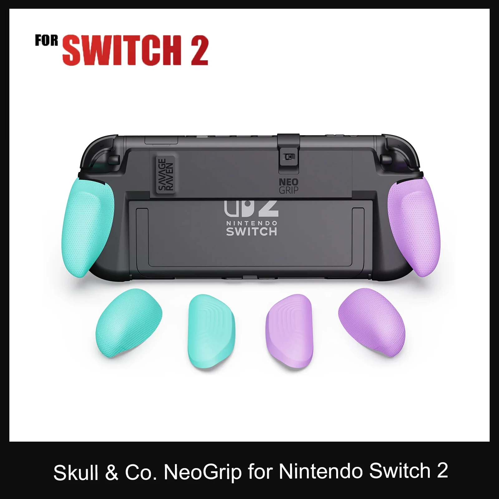 

Savage Raven от Skull & Co. NeoGrip со сменным эргономичным защитным чехлом для игровой консоли Nintendo Switch 2 NS2 2025