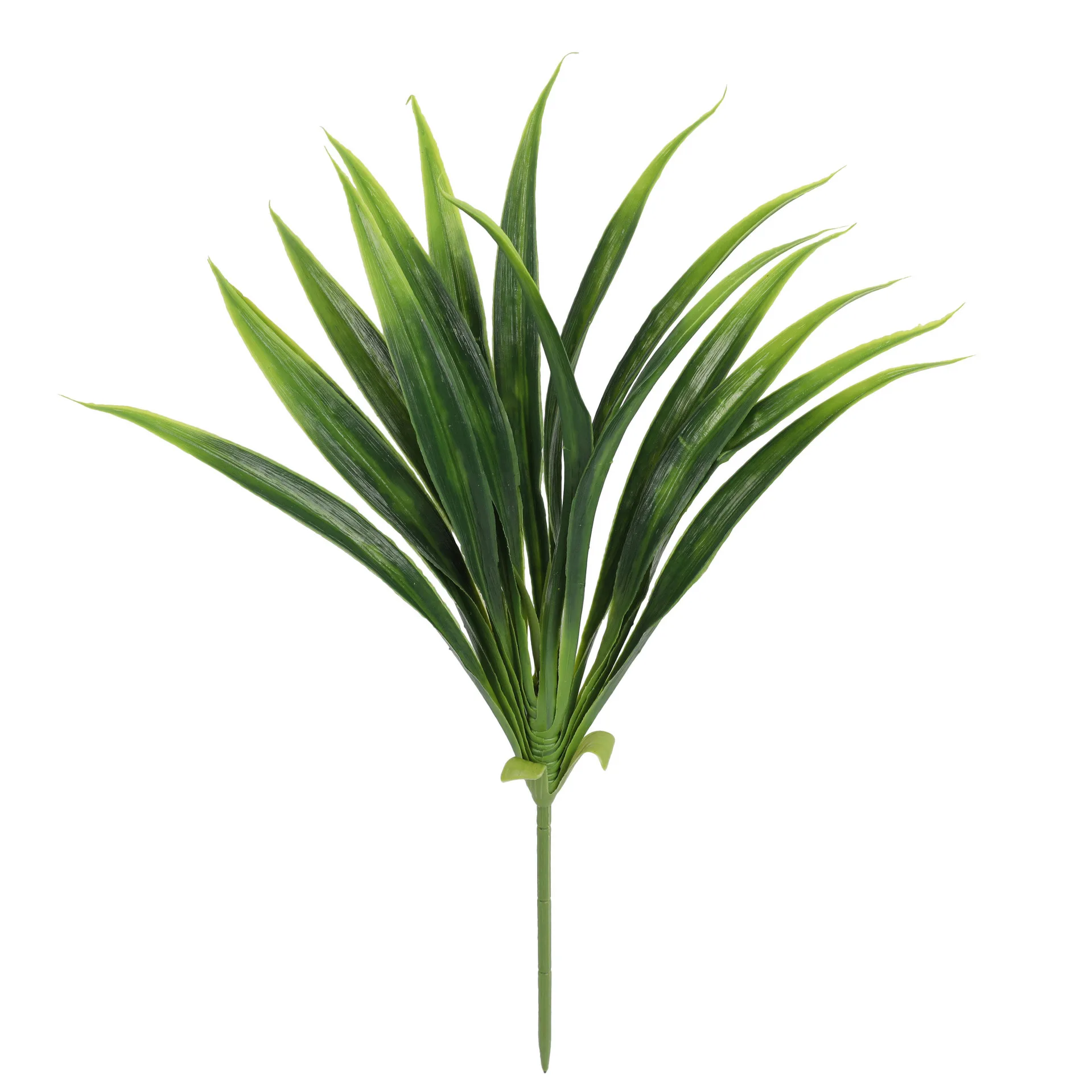3 Stück künstliches Gladiolusgras-Bündel – künstlicher Grünstrauß, lebensechte Kunstpflanzen für Heimdekoration, Büro, Hochzeits-Mittelstück – Detail 3