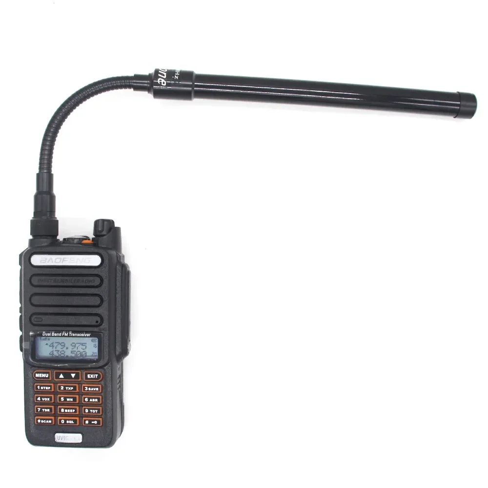 AT-33 Gans Buis SMA-Vrouwelijke Dual Band 144/430Mhz Opvouwbare CS Tactische Antenne Voor Walkie Talkie Baofeng 5R BF-888S Radio