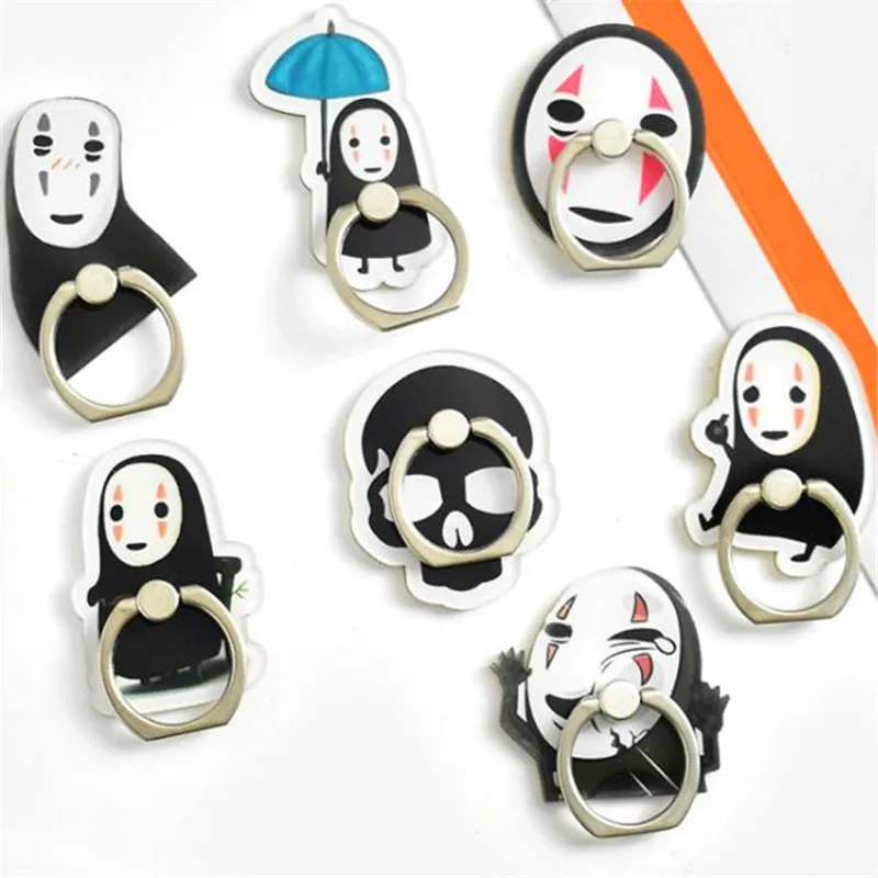 

UVR 360 Degree Finger Ring Halloween Gift Ghost Skull Stand Holder Mobile Phone Holder Stand For iPhone Xiaomi Huawei All Phone#