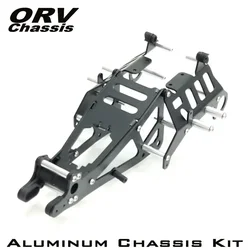 RcAidong Aluminum Chassis Frame Kit for Tamiya Monster Beetle Mud Blaster Frog Black Foot 1/10 2wd Buggy Car