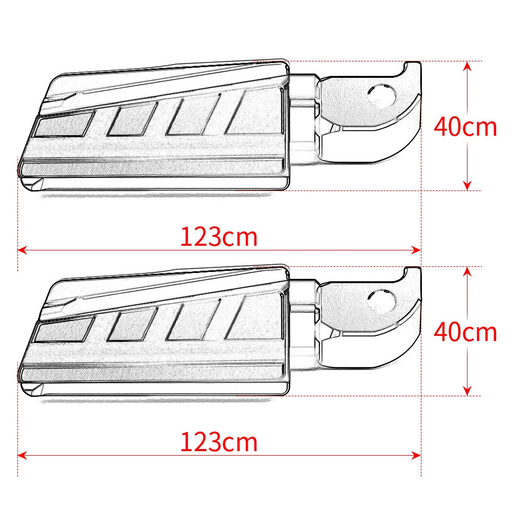 T-MAX 530 2023 NEW Rear Footrest Foot Peg For YAMAHA TMAX530 T-MAX530 TMAX 530 ALL YEAR Motorcycle Rider Foot Rests Pedal