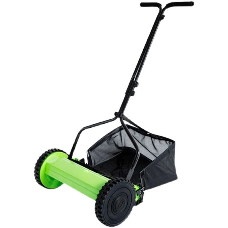 

12C High-End Manual Lawn Mower with 4 Adjustable Cutting Heights Compact Household Grass Trimmer for Small Villa Garden Yard