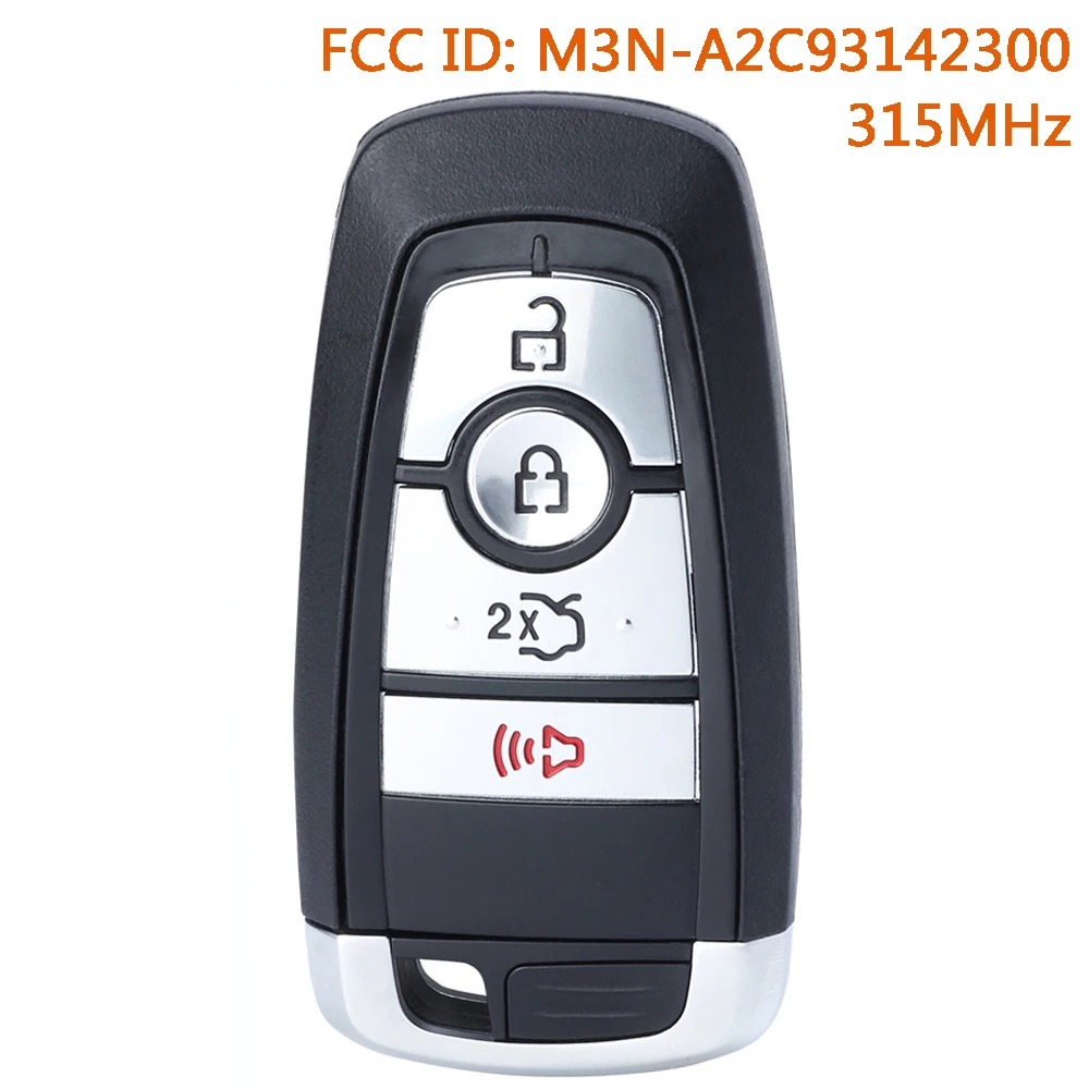 KEYECU M3N-A2C93142300 315MHz Remote Car Key Fob for Ford Edge Expedition Explorer Fusion Shelby Cobra GT350 Mustang