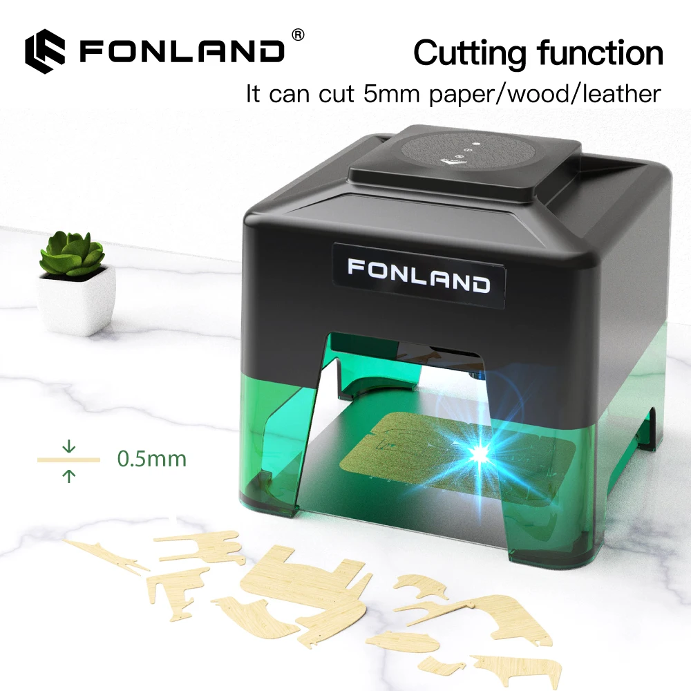 Fonland XN001/XN003 Engraver CNC DIY Laser Engraving Machine Fast Mini Logo Mark Glass Printer Cutter Woodworking Wood Plastic