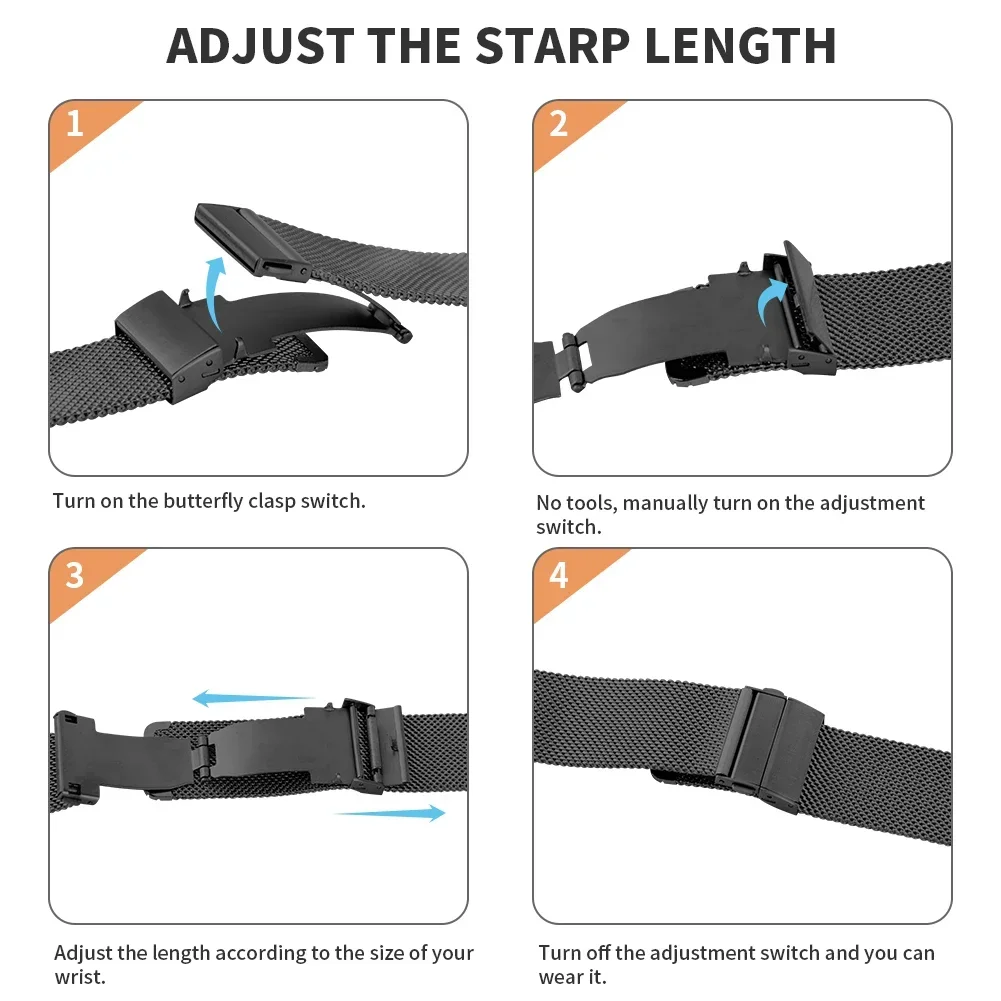 Milanese Strap for Samsung Galaxy Watch Ultra 47mm Breathable Wristband Galaxy Watch Ultra Replaceable Belt Accessories Bracelet