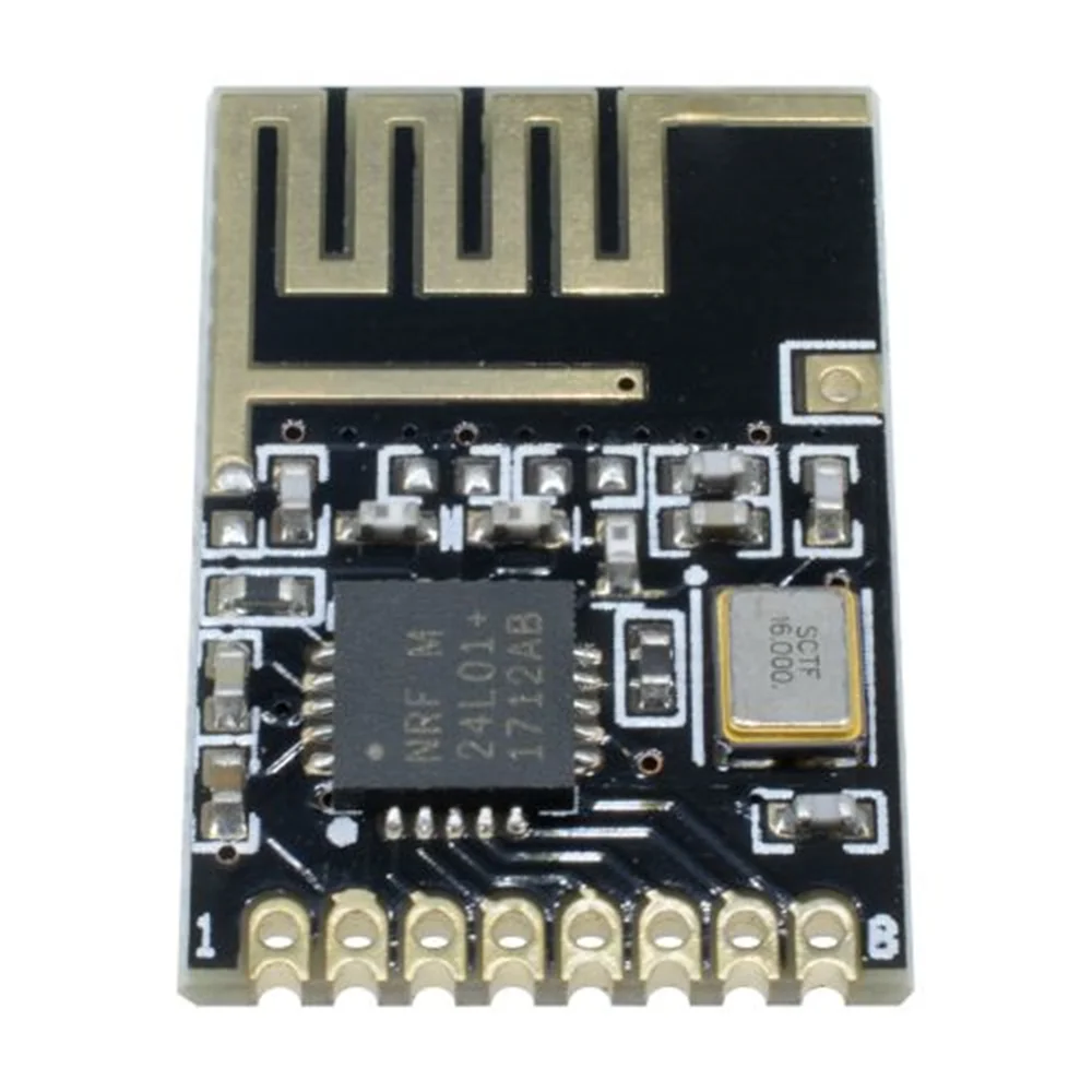 5V NRF24L01 + 2.4GHz 1.27MM RF Wireless Module Mini Version Power Enhanced Version SMD Receiver Transceiver Board