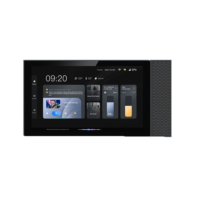 

12.3-inch Tuya Smart touch central control screen ZigBee gateway double 86 bottom box installation voice switch
