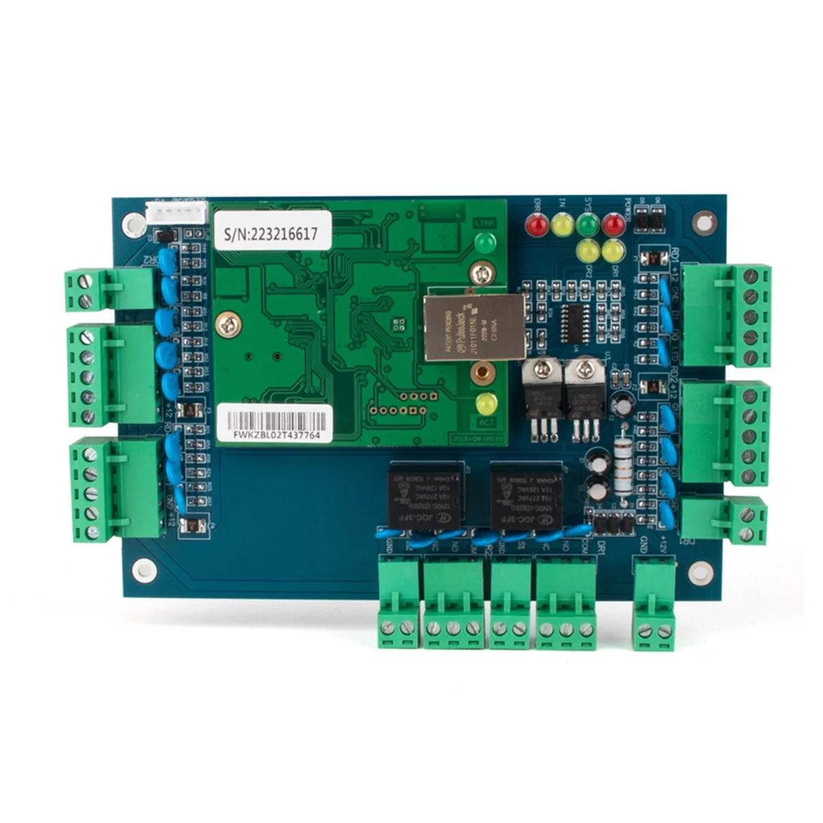 ACB-002 TCP/IP Network Wiegand 26 Entry Attendance Access Panel Control Board for 2 Doors