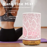 Difusor metálico de hierro 100ml diseño hojas caladas