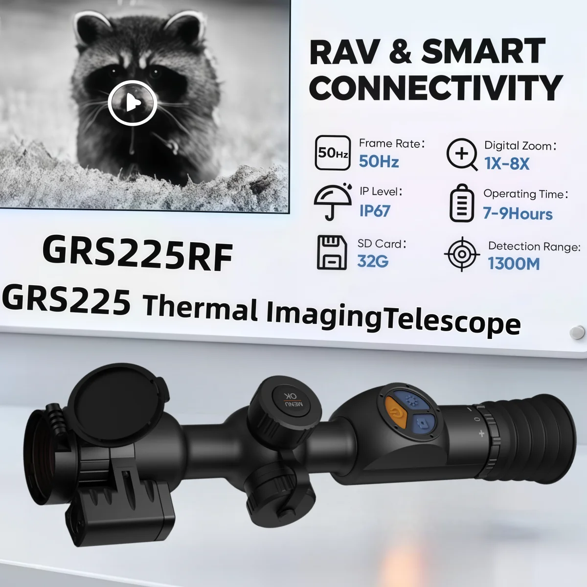 Outdoor Adventure Hours - GRS225/GRS225RF : jumelles thermiques avec zoom
