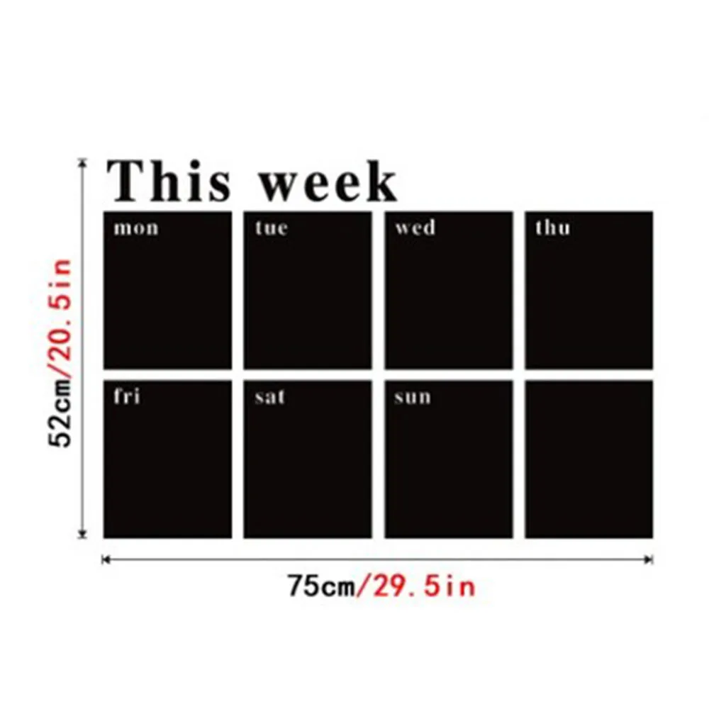 

Calendar Blackboard Removable Board Decal Sticker