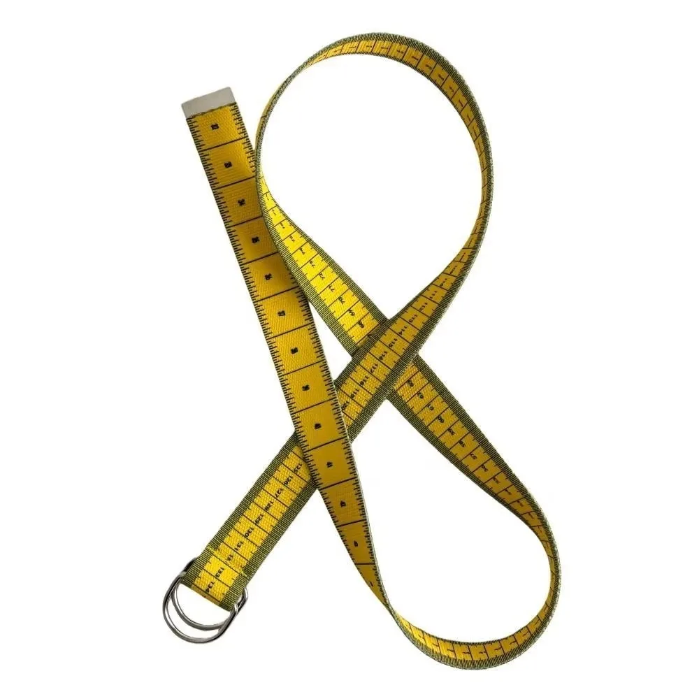 1PC Measurement Tool Belt Fabric Material Ruler Design Fabric Waist Strap Adjustable D-Ring Buckle Practical Measurement