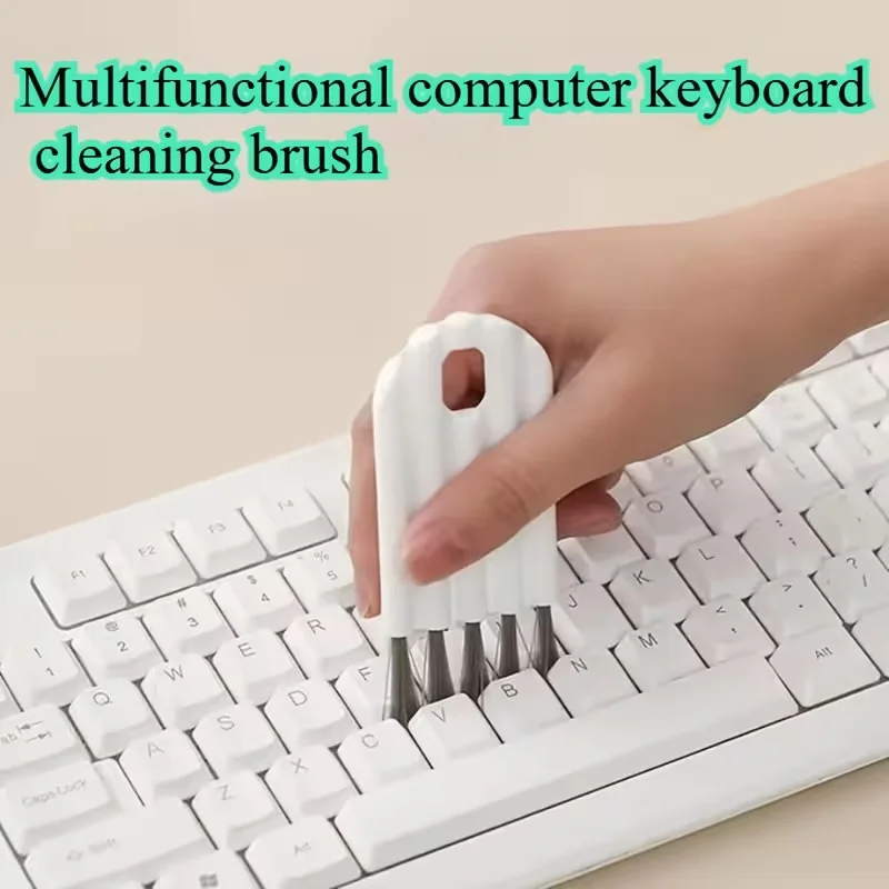 1Pc Multifunctional Gap Cleaning Brush, Household Car Keyboard Crevice Dust Remover Brush for Home Office Use