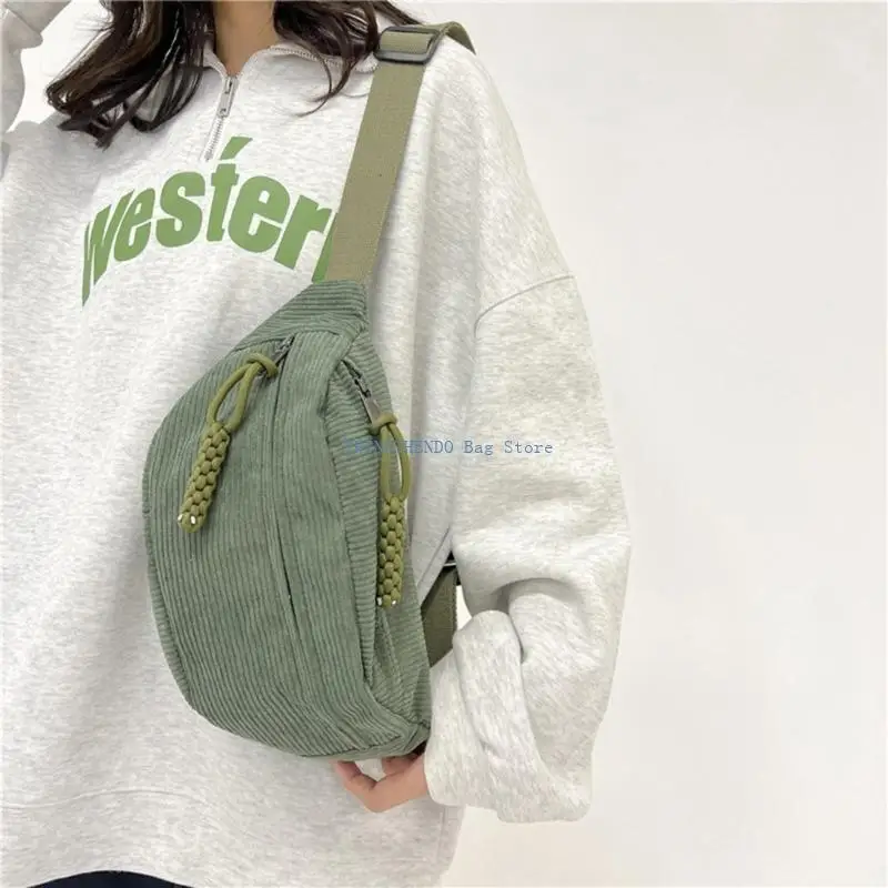 340D Versatile Crossbody Bag Practical Chest Bags Convenient Waist Pack for Both Men and Women