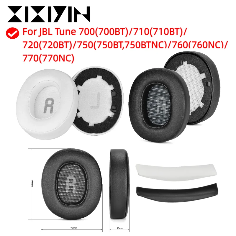 

Replacement Ear Pads Ear Cushion Earpad for JBL Tune 700(700BT)/710(710BT)/720，750(750BT,750BTNC)/760 Headphones Gamer Headband