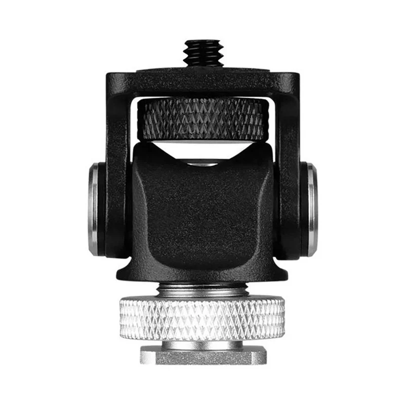 

CEA 2X Hot Shoe Adjustable Monitor Holder Mount Camera Pan 360 Degree Tilt 180 Degree With Cold Shoe Mount And Tripod Head