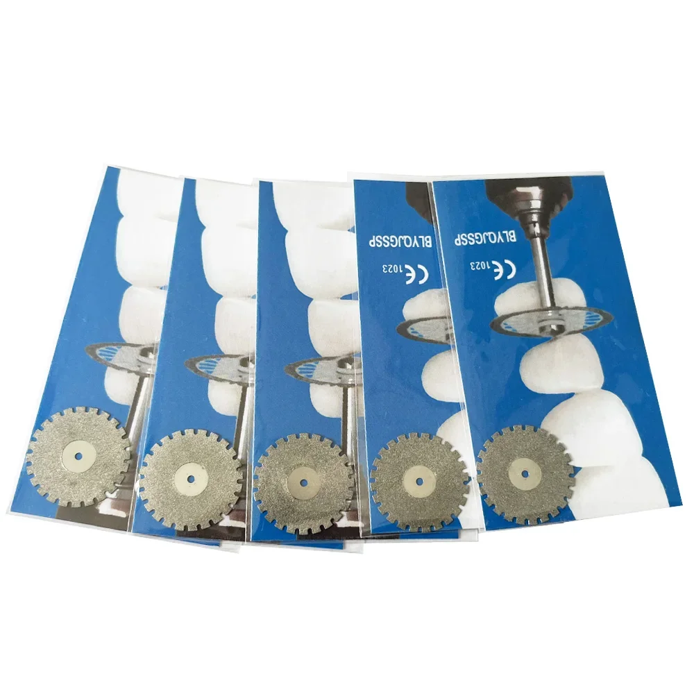 AG 1/5 sztuk Dental diamentowe dyski dwustronne ziarno tarcza tnąca grubość narzędzia laboratorium dentystyczne 190/220/450/500