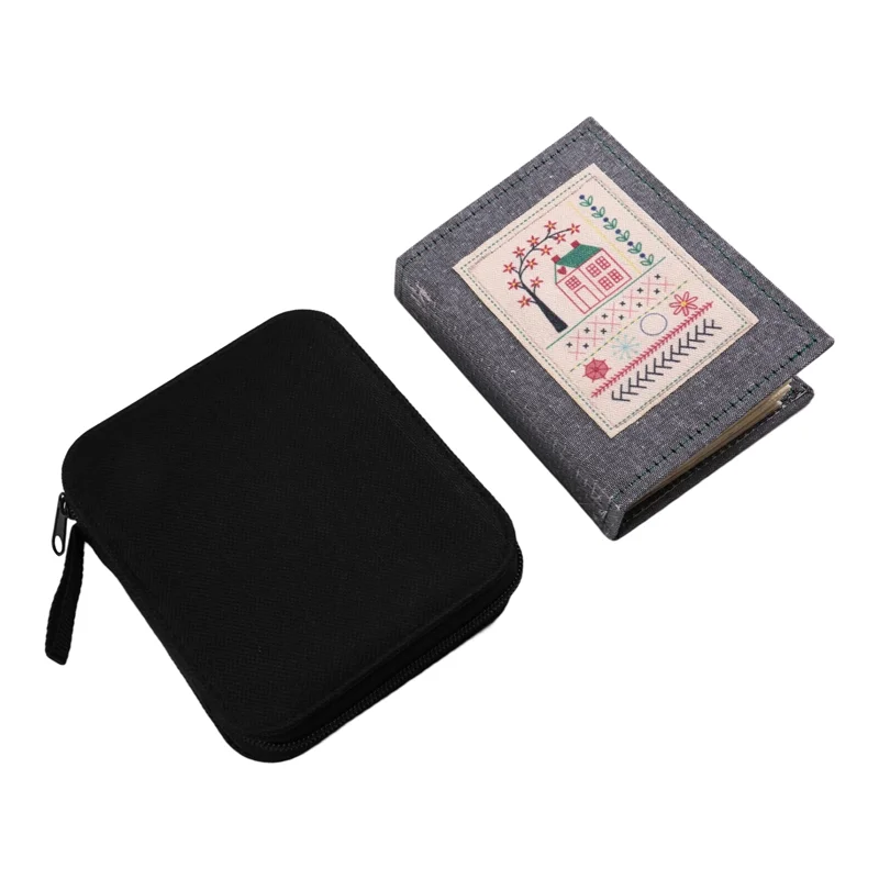 ABKS-DIY Stitch Book With Tool Set,Embroidery Felt Book With Needle And Thread Sewing Patterns For Beginners,Embroidery Gift