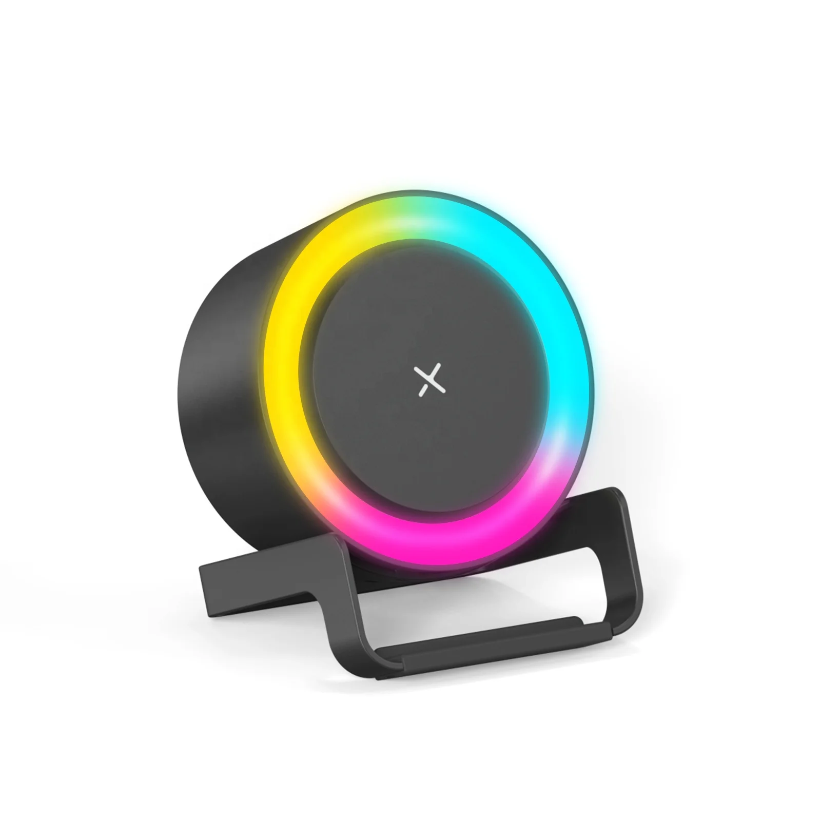 Popular Hot sell 2025 Consumer Electronics Wireless Charger Portable Speaker Blue Tooth Speaker Charger With RGB Light for Retai