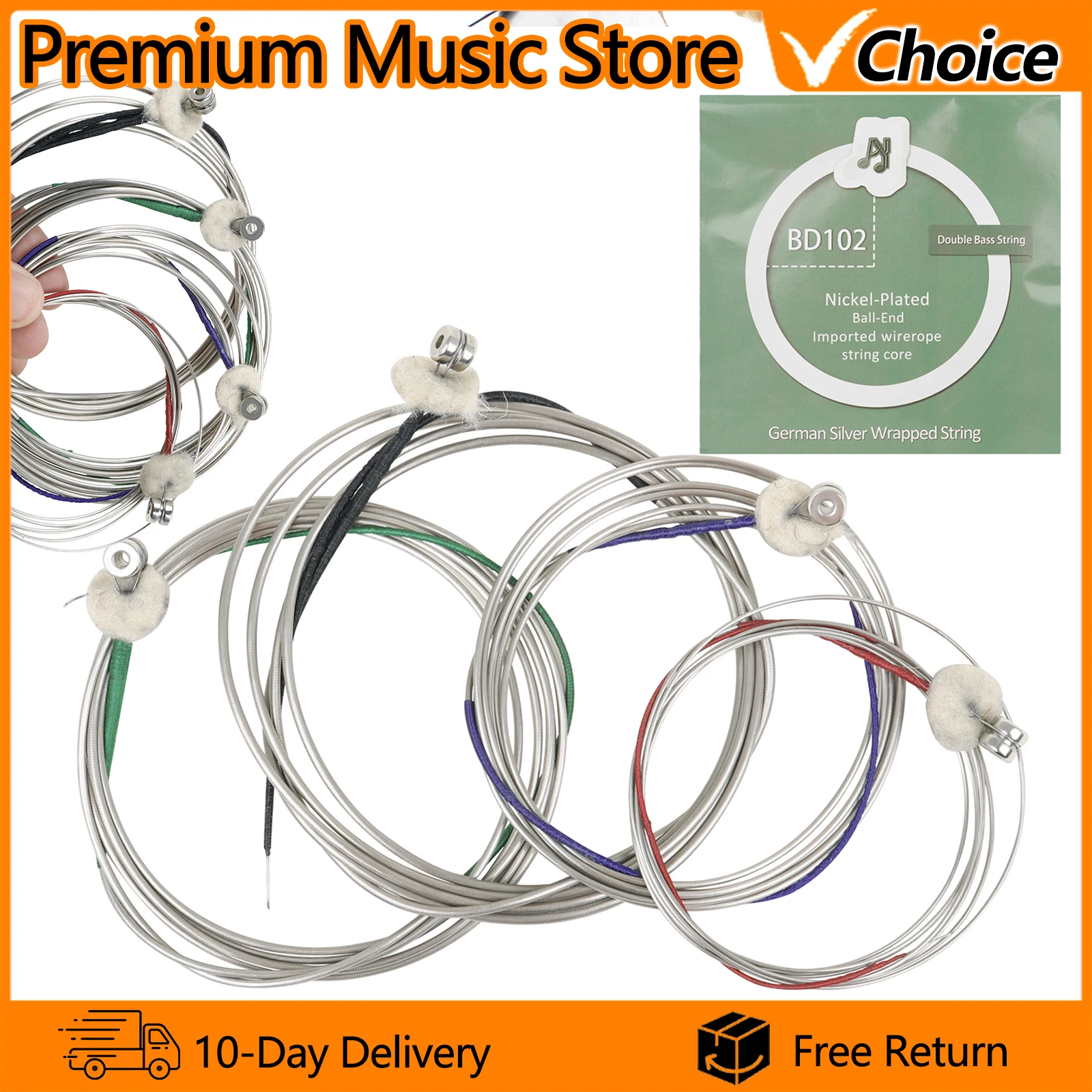 IRIN 4-Strings Electric Bass Steel Nickel Alloy Wire Medium Light String Professional Electric Bass String Instrument Accessory