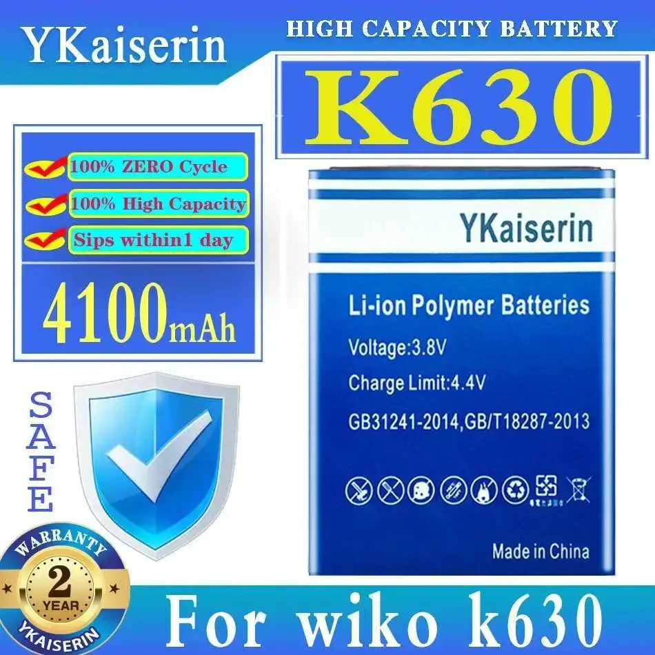 

For Wiko K630 Mobile Phone Battery 4100Mah Long Lasting