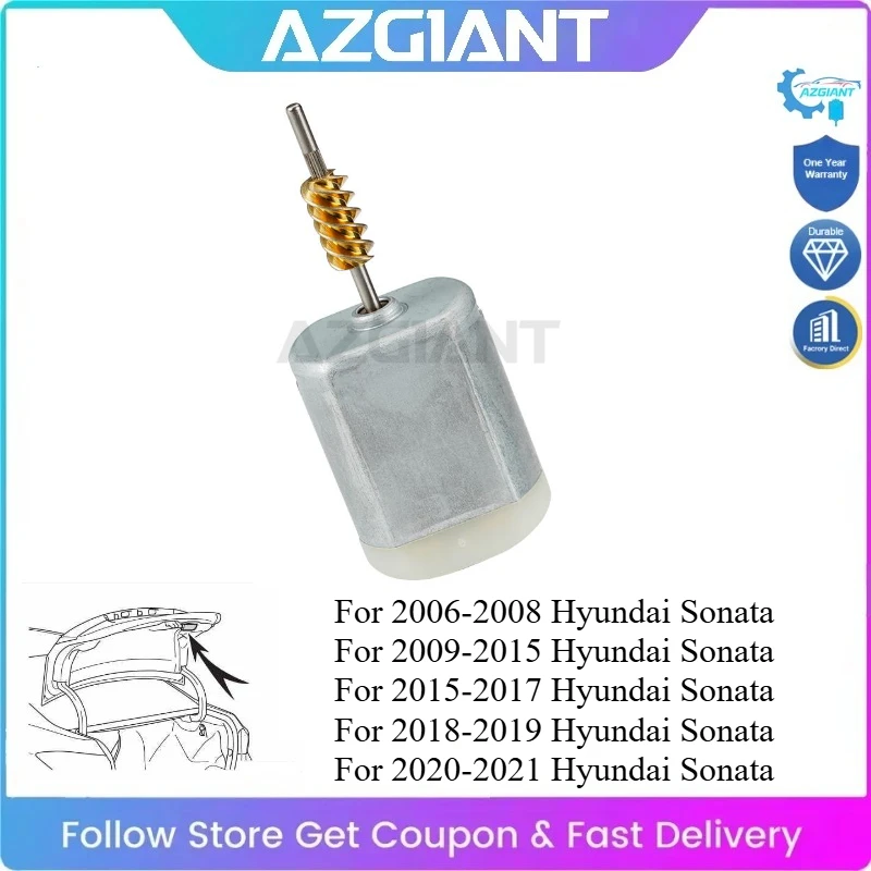 

AZGIANT for Hyundai Sonata Car Trunk Lock Actuator Tailgate Mini Motor Easy to Replace Save Money #812303K001