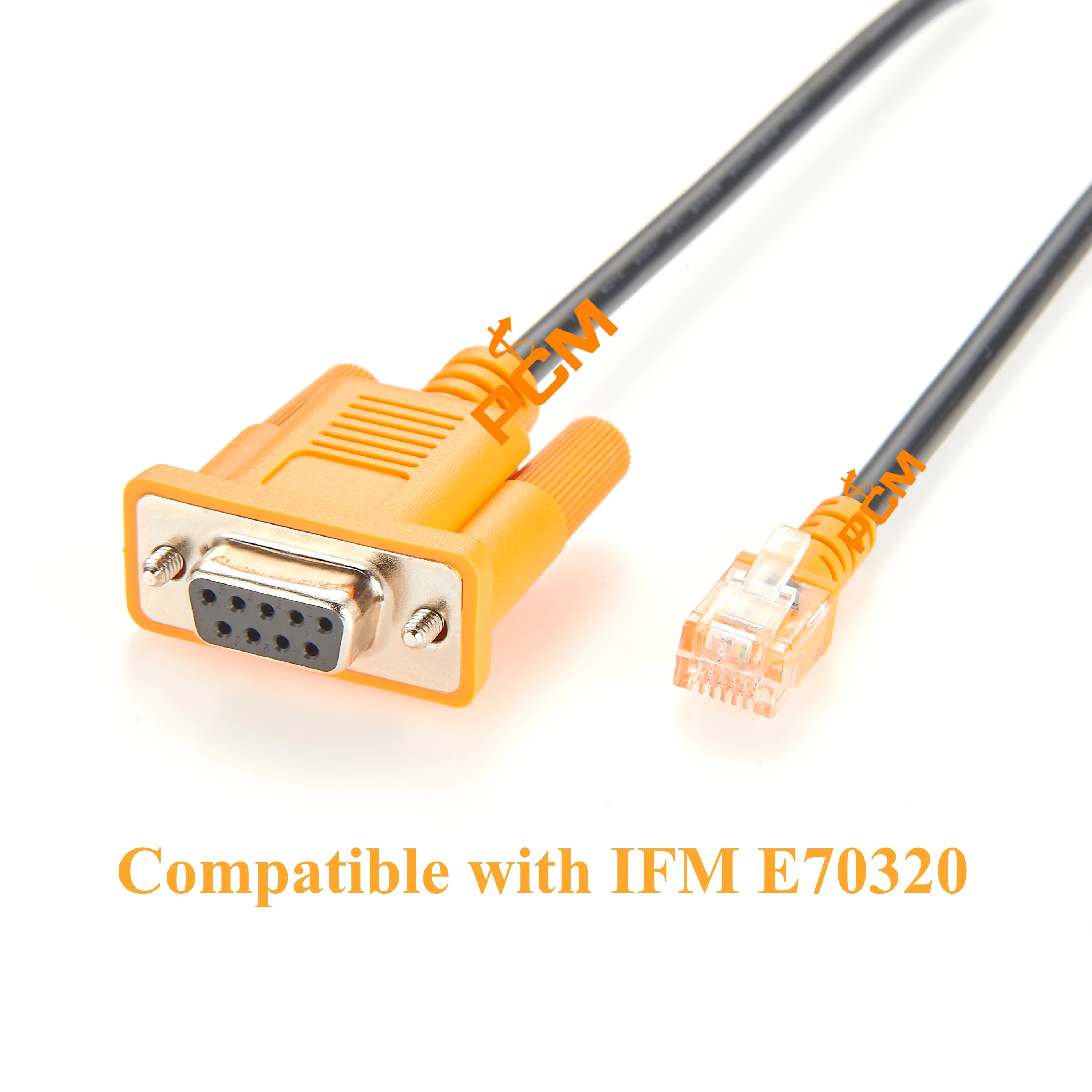 RJ12 RJ11 6P6C to DB9 RS232 Serial Console Cable Programming cable for AS-Interface Gateway PLC Compatible with IFM cable E70320