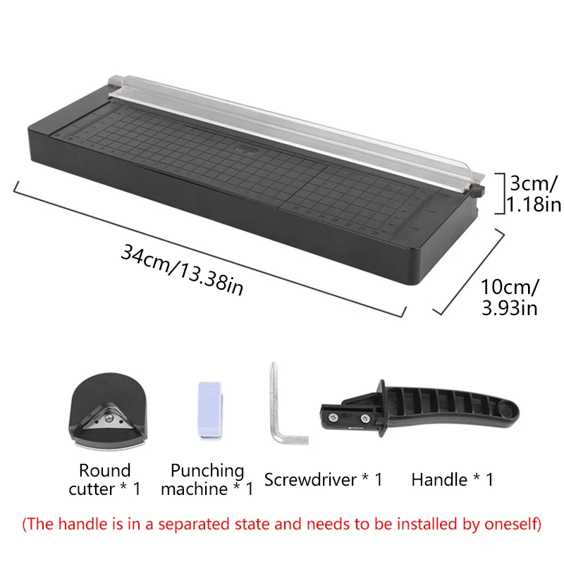 A4 Precision Paper Photo Trimmers Guillotine Cutter für Fotoetiketten Papierschneidewerkzeug mit R4 Corner Rounder Schneidebrett
