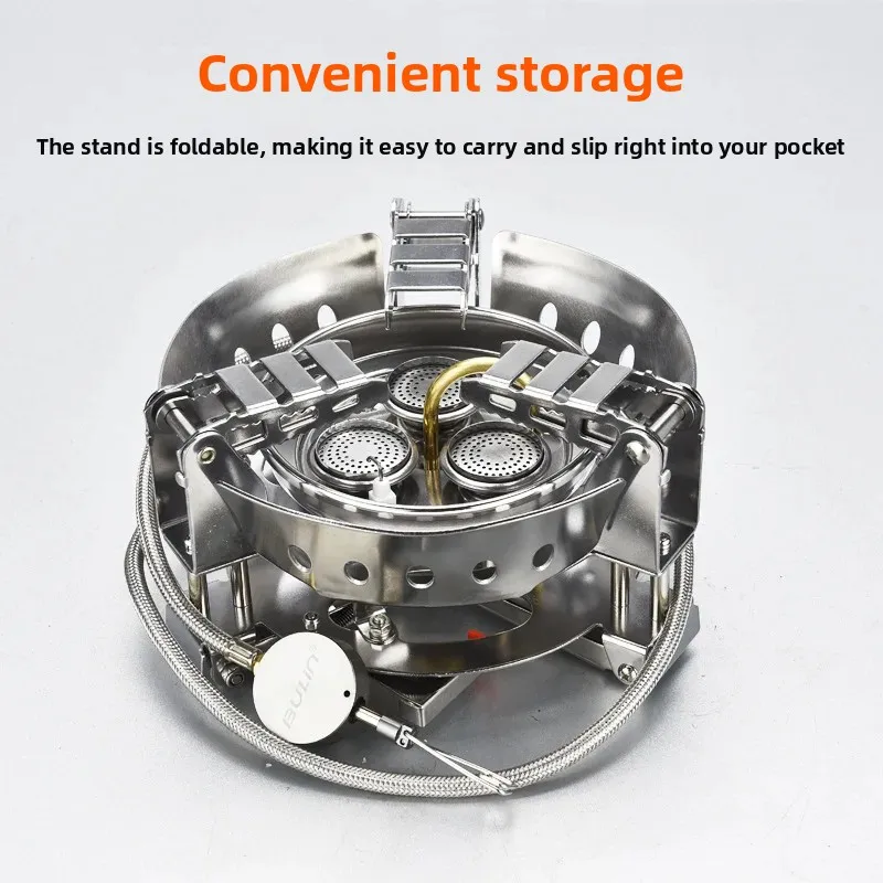 

2026Burner burner burner burner burner camping picnic burner B17 folding portable windproof gas burner