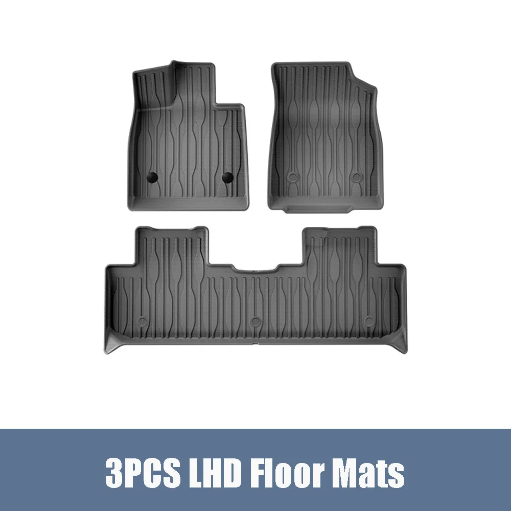Voor BYD Seal U / Song Plus EV & DMI 2021-2025 TPE Vloermatten en Rugleuningmat, All Weather Vloervoeringen Kofferbakmat Heavy Duty Pad
