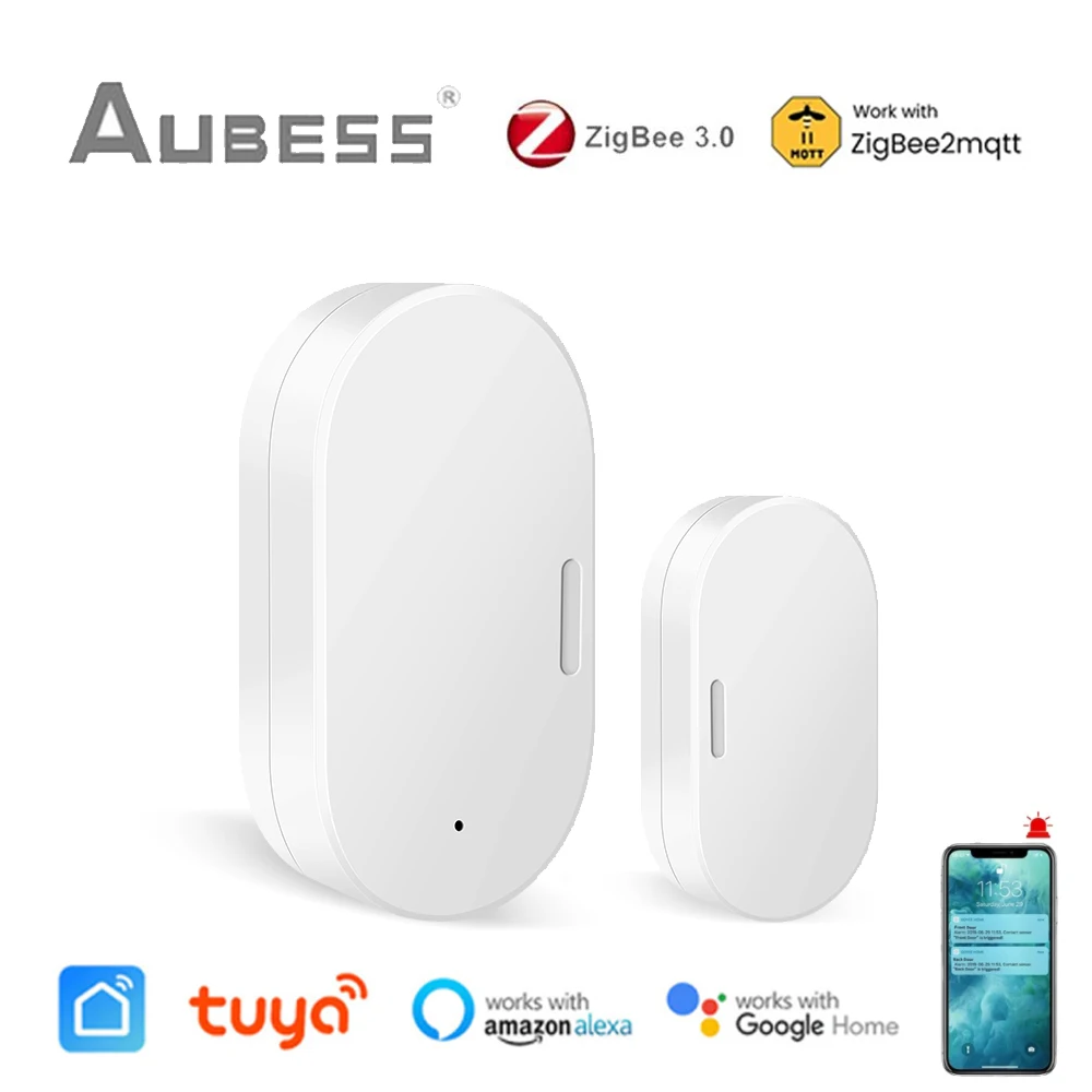 

Tuya Smart Zigbee Door Sensor Door Open/Closed Detector Home Alarm Security Protection Smart Life Control Via Alexa Google Home