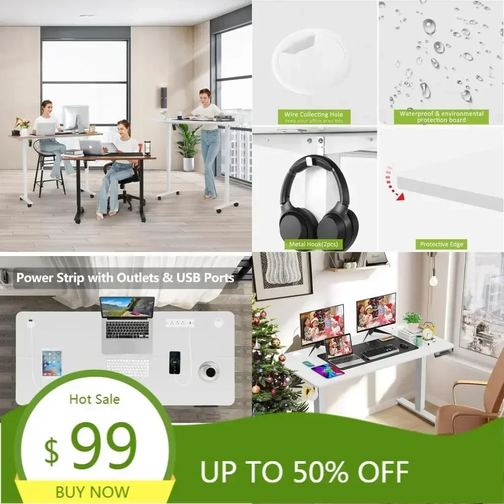 

Горячие продажи! Электрический регулируемый по высоте стол для работы стоя с зарядной станцией и USB-портами для эргономичного рабочего пространства. (Ограниченное предложение)