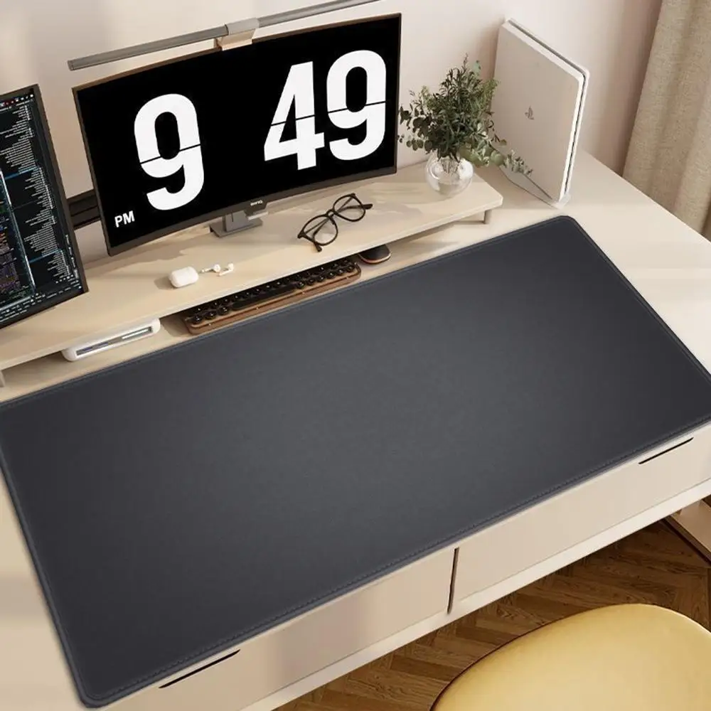 

Коврик для мыши серой серии, большой размер, XXL, черный, для настольной клавиатуры, серый игровой коврик для стола